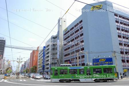 札幌市電と街並み（2007年 H19）