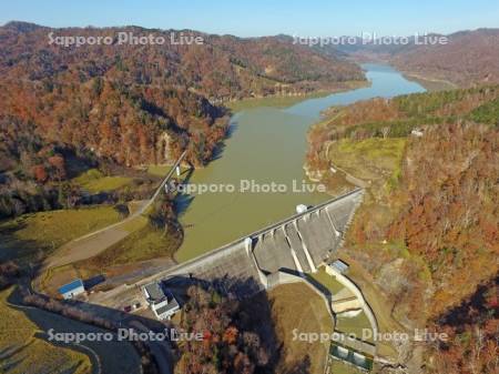 晩秋の庶路ダム　空撮