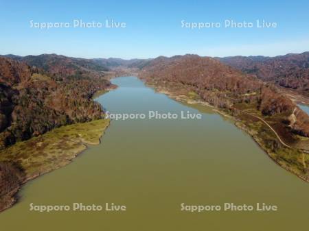 晩秋の庶路ダム　空撮