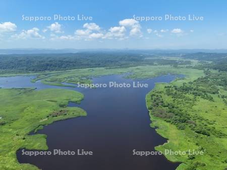 夏のパシクル沼空撮
