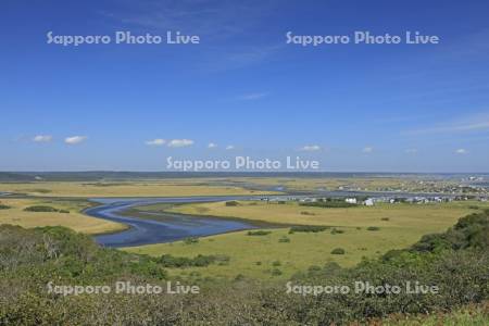秋の霧多布湿原