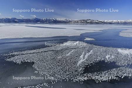 フロストフラワーの屈斜路湖