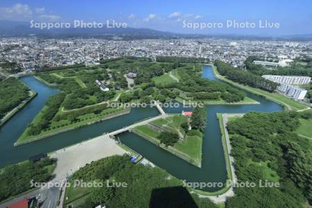 五稜郭タワーから五稜郭公園