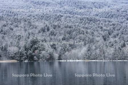 新雪のオンネトー