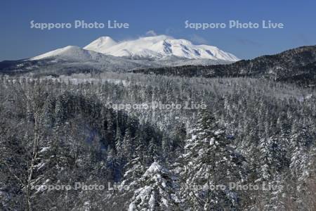 双岳台付近より雌阿寒岳