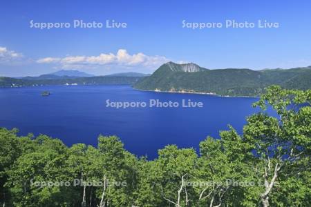 第一展望台から夏の摩周湖