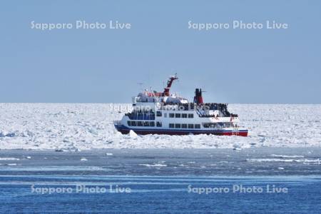 流氷砕氷船おーろらと流氷