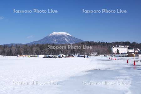 あいすランド阿寒と雄阿寒岳