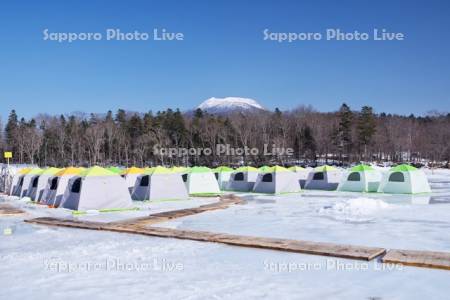 あいすランド阿寒と雄阿寒岳