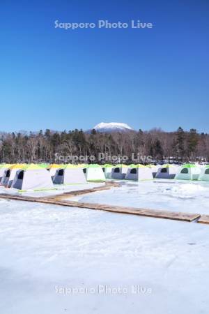 あいすランド阿寒と雄阿寒岳