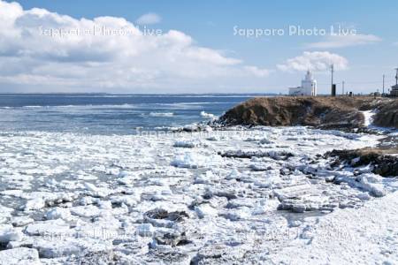 納沙布岬と流氷と北方領土