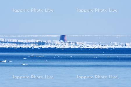 幻氷（蜃気楼）と流氷とガリンコ号Ⅲ IMERU