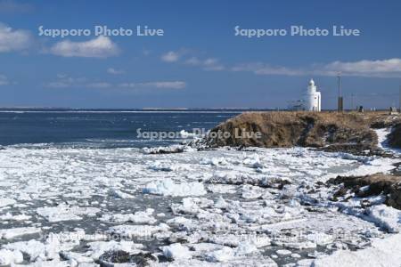 納沙布岬と流氷と北方領土