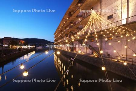 小樽運河　北運河ナイトマーケット　Yummy市