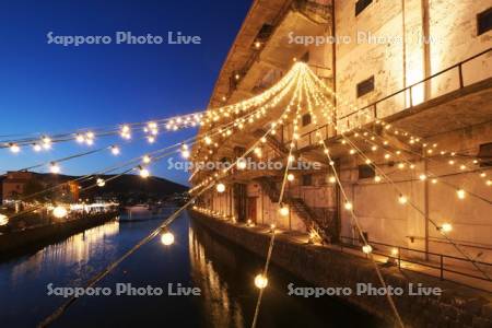 小樽運河　北運河ナイトマーケット　Yummy市
