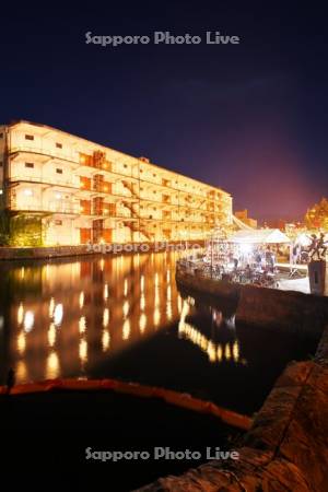 小樽運河　北運河ナイトマーケット　Yummy市