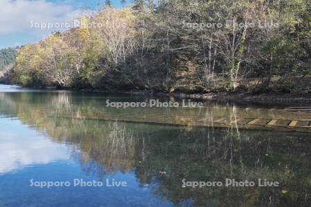 然別湖と湖底線路