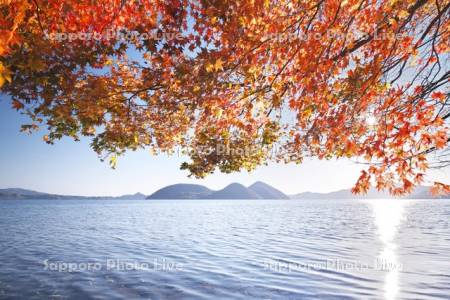 洞爺湖と紅葉