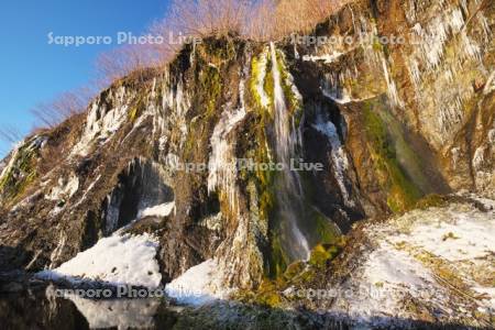 フンベの滝　氷瀑