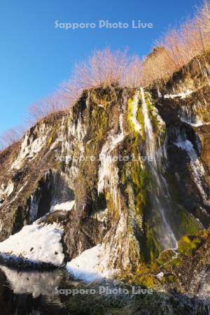 フンベの滝　氷瀑