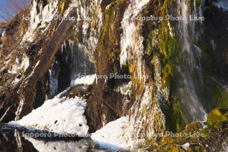 フンベの滝　氷瀑