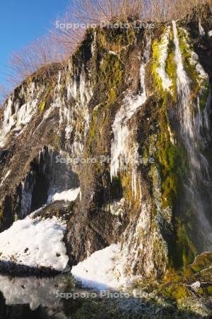 フンベの滝　氷瀑