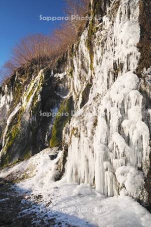 フンベの滝　氷瀑