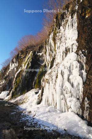 フンベの滝　氷瀑