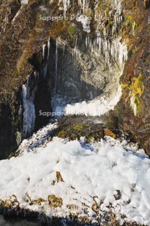 フンベの滝　氷瀑