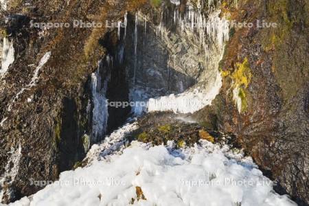 フンベの滝　氷瀑
