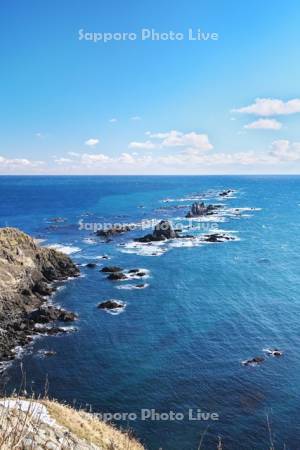 襟裳岬と太平洋