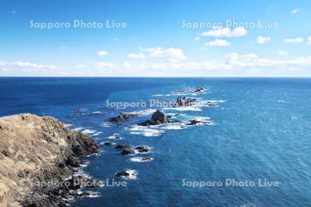 襟裳岬と太平洋