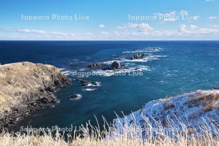 襟裳岬と太平洋