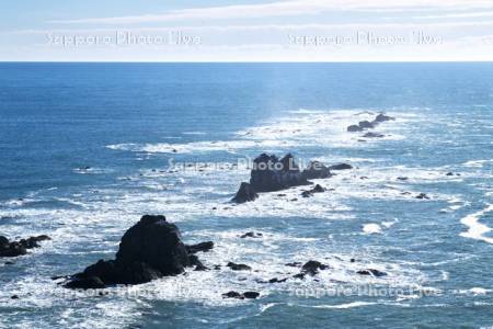 襟裳岬と太平洋