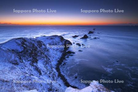 襟裳岬の朝と太平洋