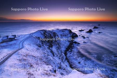 襟裳岬の朝と太平洋