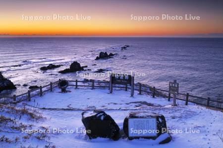 襟裳岬の朝と太平洋