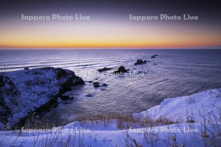 襟裳岬の朝と太平洋