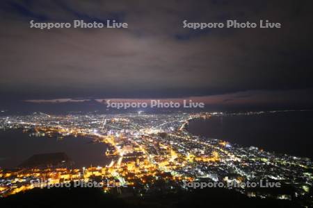 函館の夜景（朝）