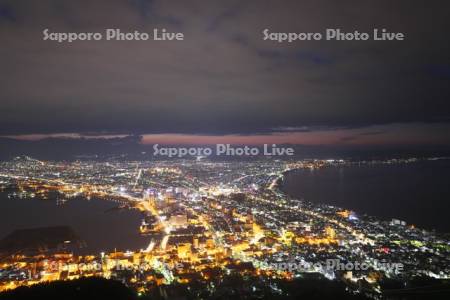 函館の夜景（朝）