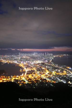 函館の夜景（朝）