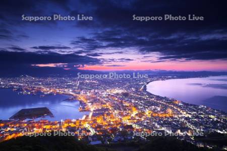 函館の夜景（朝）