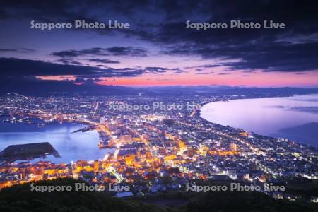 函館の夜景（朝）