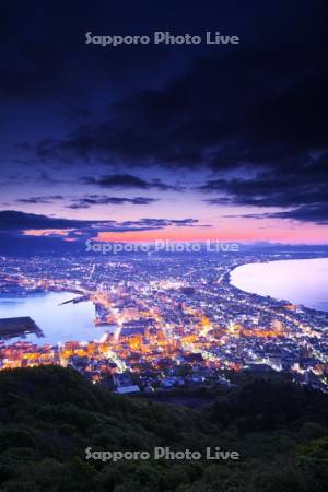 函館の夜景（朝）