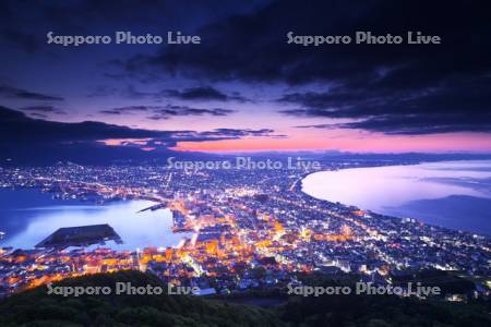 函館の夜景（朝）