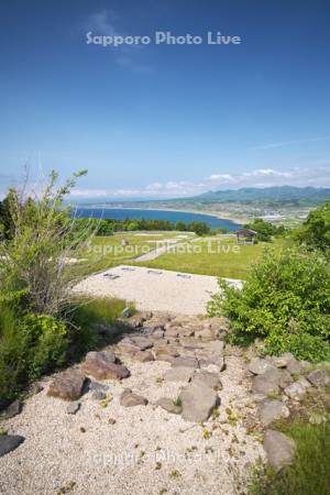 勝山館跡と内郷浜　上之国館跡