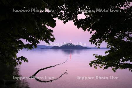 洞爺湖の日没