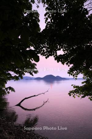 洞爺湖の日没