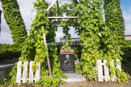 野生ホップ発見の地の碑