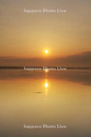 サロマ湖のサンゴ岬の日の出